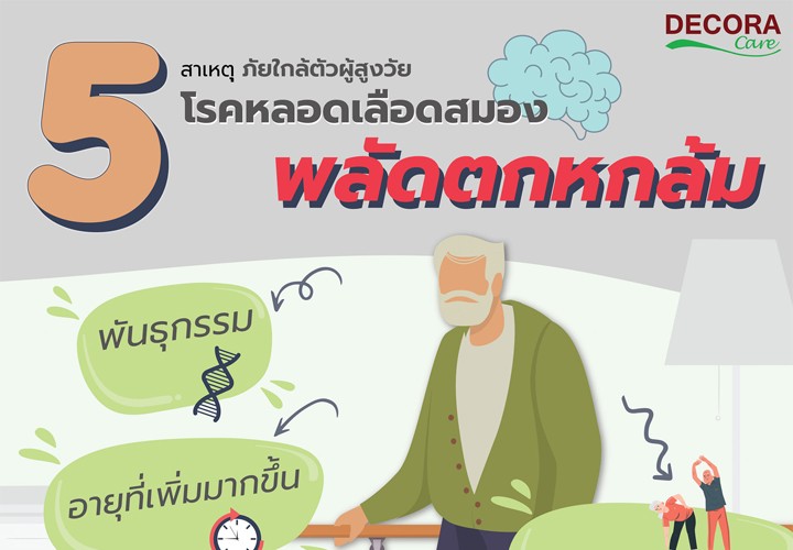 “โรคหลอดเลือดสมอง” และ “อาการพลัดตกหกล้ม” Elder Handrail