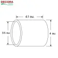 ขนาดของข้อต่อความยาวราวจับติดผนังต่อเนื่อง decora care
